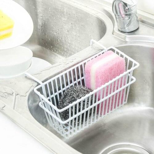 Hanging Iron Kitchen Utensils, Drain Rack Beside Sink, Storage Rack, Dishwasher, Sponge Basket
