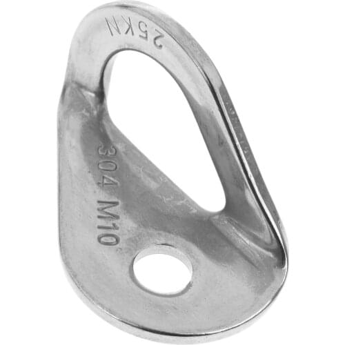 10mm 25KN Mountaineering Rock Climbing Caving Bolt Hanger Equipment Outdoor Anchor Bolt Hanger Plate for Belay Rescue Rigging