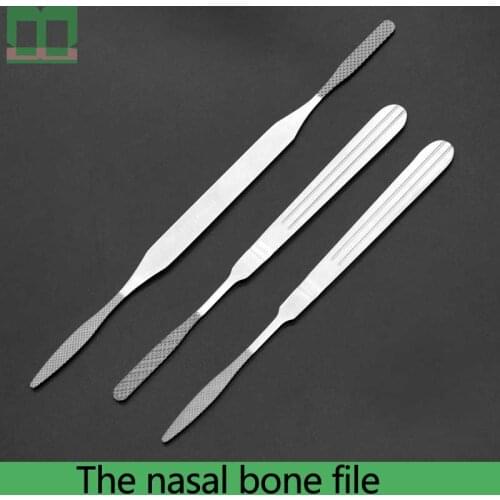 Polish the nasal cartilage round head dual heads single-end flat handle stainless steel Nasal bone rub Nasal bone fell