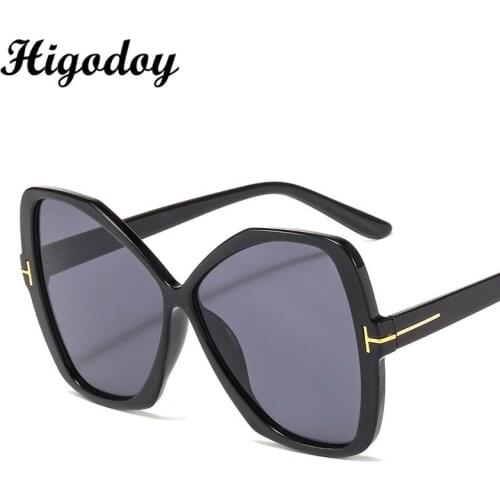 Higodoy Classic Vintage Sunglasses Ocean Color Sunglasses Fashion Square Women Sunglasses Oversized Sunglasses