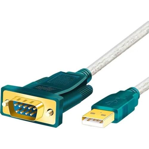 USB To RS232 DB9 COM Serial Port Industrial grade 9 Pin printer Adapter cable computer Supports with Industrial machine/MAC OS