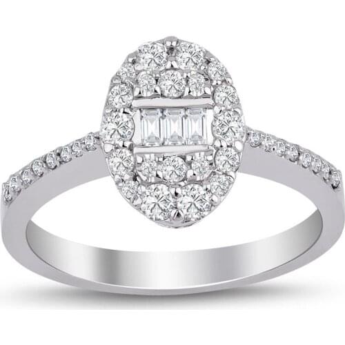 0.40 CT sa. Diamond Baguette Ring Handy Custom Craftsmanship Gift Gold Special Occasions Design Shiny Elegant Jewelry