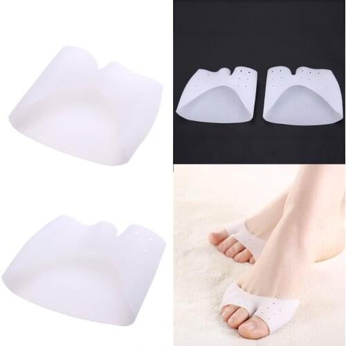 1 Pair Big Toe Corrector Forefoot Pad Foot Care Biological Silicone Hallux Valgus Orthosis Toe Separator Feet Care Insloes Socks