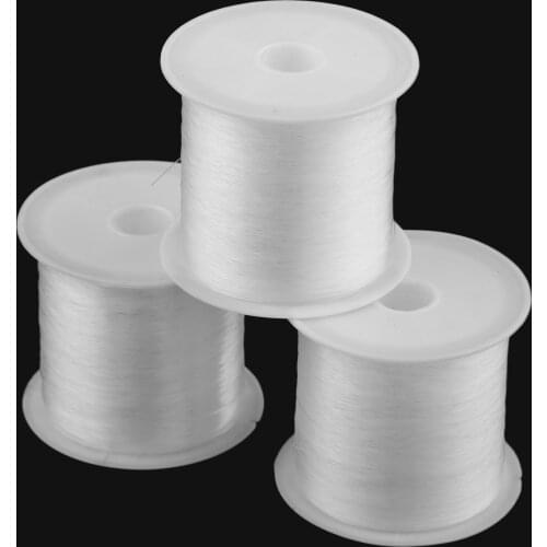1 Roll 0.2mm 0.25mm 0.3mm Fish Line Wire Clear Non-stretch Strong Nylon String Beading Cord Thread Jewelry DIY