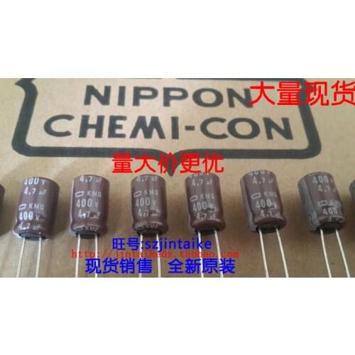 2020 hot sale 30PCS/50PCS Import NIPPON electrolytic capacitor 400V4.7UF KMQ series of 105 degrees brown in Japan free shipping