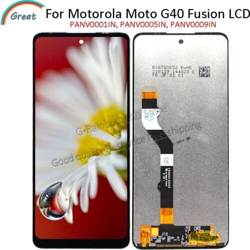 6.8''For Motorola Moto G40 Fusion LCD PANV0001IN PANV0005IN PANV0009IN Display Touch Panel Screen Digitizer Assembly Replacement