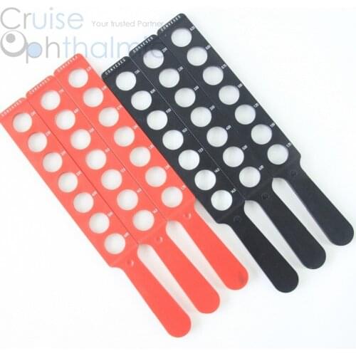 Brand New Optometric Retinoscopy Rack Set RS6P42-S-P 6 Pads | Max 16D 42 Diopters Plastic Handle Bigger Aperture | With Soft Bag