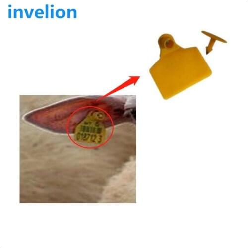 Free shipping 860-960MHZ UHF RFID button ear tag for animals such as pig /sheep/cow electronic ear mark can printed