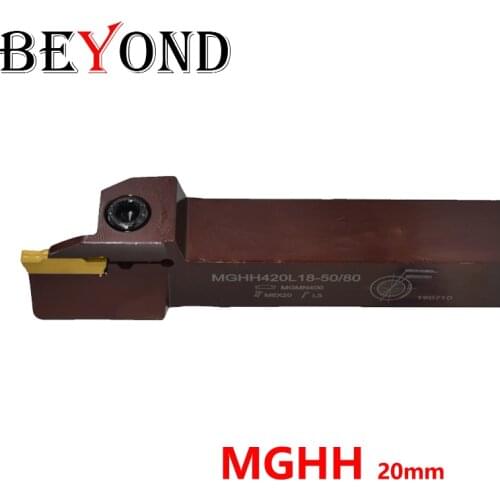 BEYOND MGHH420 MGHH320 Lathe Tool Holder Spring Steel MGHH420L18-50/80 MGHH320L17-80/160 20/36 160/400 30/50 Turning Cutter CNC