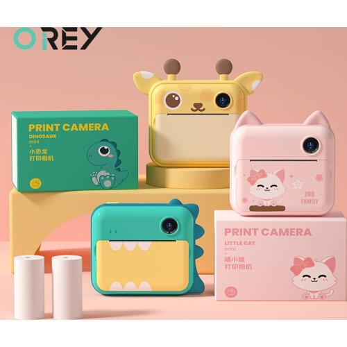 Children Camera Instant Print Camera For Girls Kids Camera Instantane With Thermal Photo Paper Toys Camera For Birthday Gifts