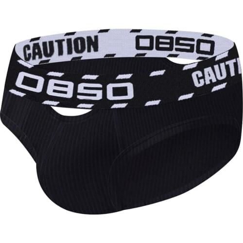 Breathable Cotton Gay Sexy underwear Men Jockstrap Briefs Striped Fashion Men Bikini Mens Underwear Mens lingerie Gay Free Ship