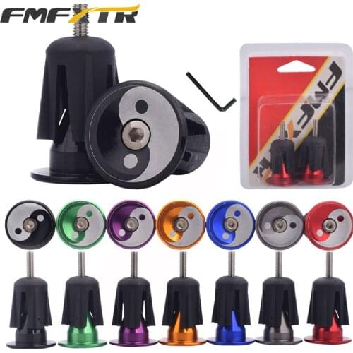 FMFXTRCycling Durable Alloy Handlebar One Pair Bike Bicycle Aluminum Handlebar Grips Handle Bar Cap End Plugs