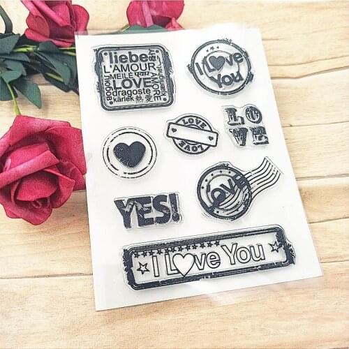 Hot selling YES transparent clear stamp / silicone seal roller stamp DIY scrapbook album / card production