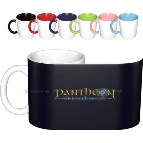Official Pantheon Logo Ceramic Mugs Coffee Cups Milk Tea Mug Pantheon Visionary Realms Creative Trending Vintage Gift Bottle Cup