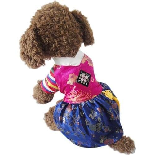 New Pet Clothes, Traditional Embroidery for Dogs, Hanbok, Couple Clothes, Teddy Dog Clothes