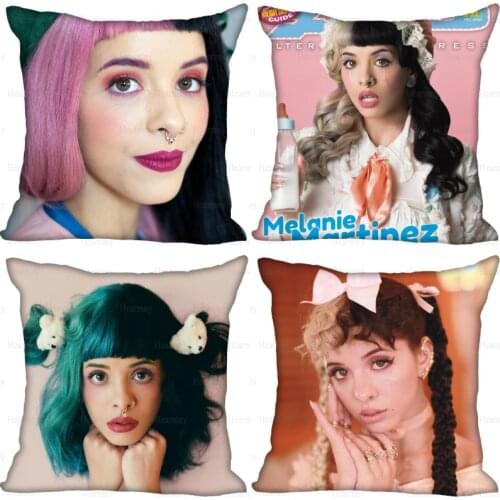 New Melanie Martinez Pillow Case For Home Decorative Silk Pillows Cover Invisible Zippered Throw PillowCases 40X40,45X45cm 0409