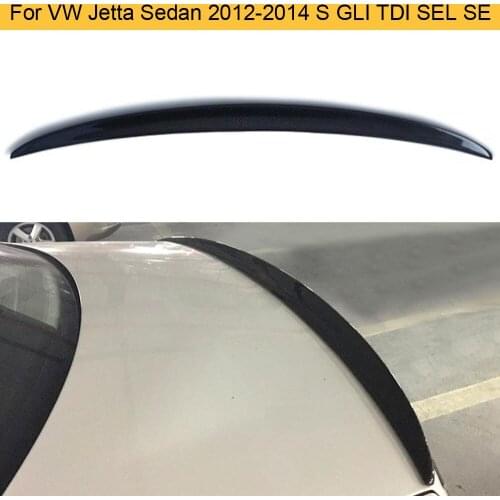 Carbon Fiber Rear Trunk lip Wing Spoiler for Volkswagen VW Jetta Sedan 4 Door 2012-2014 S GLI TDI SEL SE Rear Spoiler Wing FRP