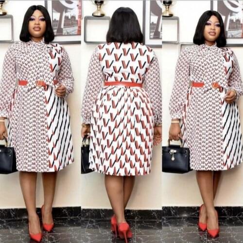 African Print Dresses For Women Dress 2021 Dashiki Patchwork Pleated African Clothes Plus Size Africa Clothing Christmas Robe