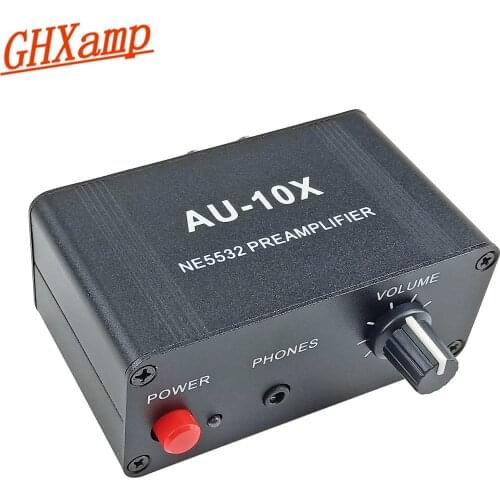 GHXAMP NE5532 Audio Headphone Preamplifier Signal Magnification 10 Times 20db Headset Volume amplification Preamp board