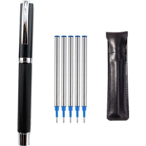 Luxury Ballpoint Pen Black Ink Business Signature Ball Pen Gift High Quality Office Stationery Supplies