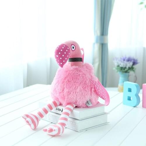 Supercute Backpacks 3D cartoon Toys for girls cool kids baby bag outdoors childrens backpack Flamingo, 33CM