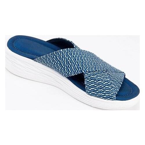 2021 New Women Wedge Slippers Womens Beach Sandals Summer Casual Shoes for Female Platform Shoes Sandals Beach Female Slippers