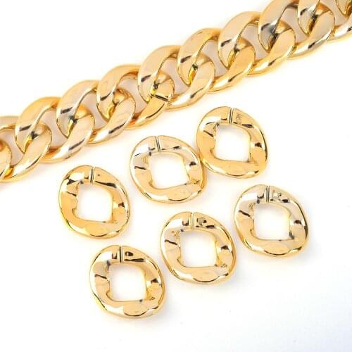 20Pcs/Lot Large Size CCB Jump Rings Necklace Bracelet Diy Accessories Plastic Split Rings Connector For Jewelry Making Supplies