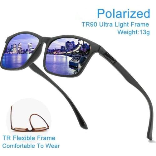 Brand Design Classic Polarized Sunglasses Men Women Driving Square Frame Fashion Sun Glasses Male Goggle UV400 Gafas De Sol