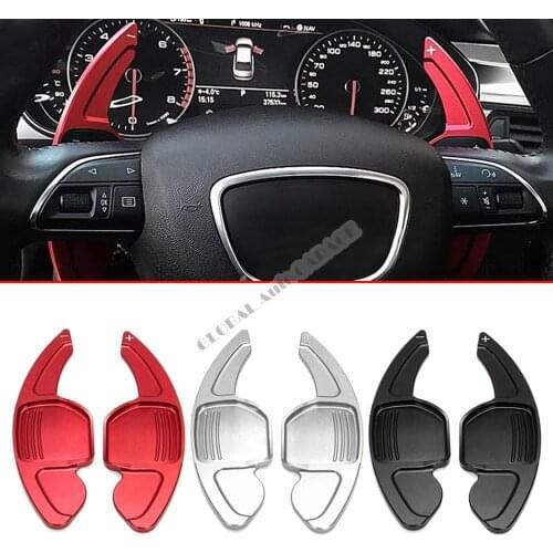 For AUDI Q3 F1 Shifter Extension Shift Paddle 2013-2017 Auto Universal Spoilers Car Antenna Steering Wheel 1 Set Accessories