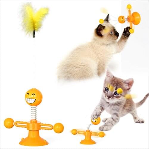 Smart Cat Toy With Ball Cat Toys Interactive Cat Supplies Swing Toy Cat Chase Toy Cat Mint Fun Pet Product Dropshipping Toy
