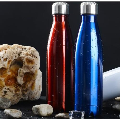 Double-wall Insulated Vacuum Flask Stainless Steel Water Bottles Portable Leakproof Bpa Free Thermos For Sport Insulated Cup 1L