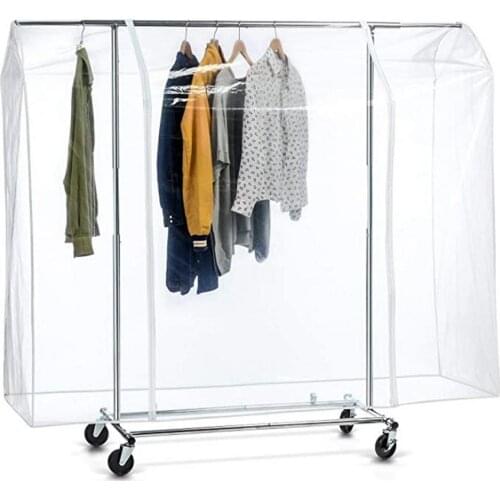 Garment Rack Cover Clothing Protector Clothes Rack Dust Cover Home Storage Bag Pouch Case Organizer Wardrobe Hanging Clothing