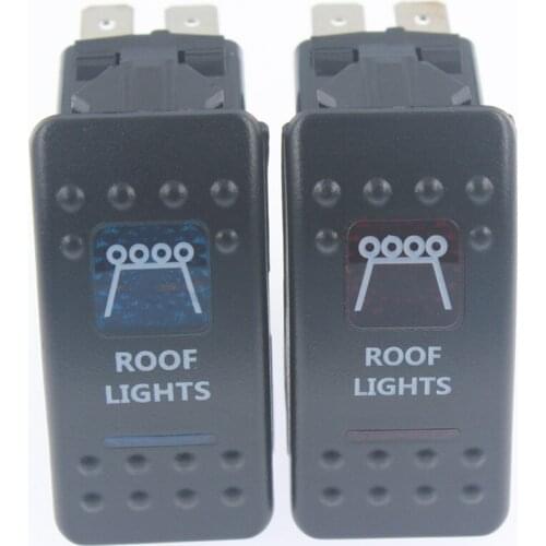 IP68 Waterproof 24V/10A,12V/20A LED OFF-ROAD Car Bus Marine Push Button Rocker Toggle Switch ROOF LIGHT