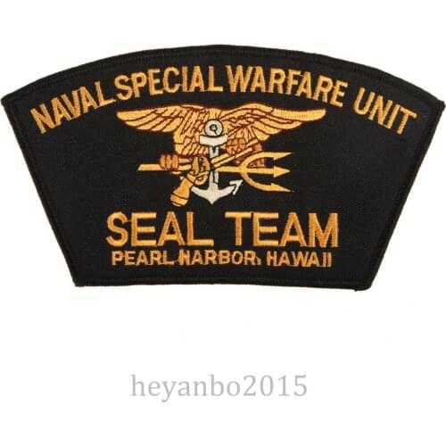 US Naval Special Warfare Unit Seal Team Pearl Harbor Hawaii Military Patch Black Military Store 5605101