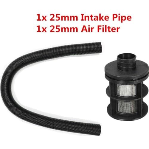 25mm Air intake Filter Combustion Air Intake Pipe Ducting Pipe Clamp Car Heater For Webasto Eberspacher Diesel Parking Heater