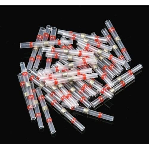 10/50PCS Thermal Shrinkage Electrical Car Wires Connector Solder Extrusion Terminals Block Cable Termination Wireway Clamping