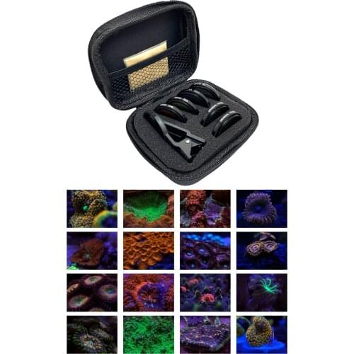 10 in 1 Kit Coral Lens Filter Kits for Phone Coral View Lens 6 Lenses Kit with Lens Clips