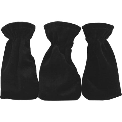 3Pcs Piano Sustain Pedal Cover Universal Golden Velvet Foot Cover Non-Slip Foot Cover Dust Cover Protective Piano Accessories