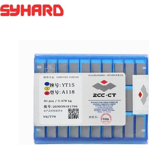 30pcs/lot A118 YT14 YT15 YT5 YW1 YW2 YC45 YG6X YG8 Dimension 18x12x7 45 Degree Cemented Carbide Insert