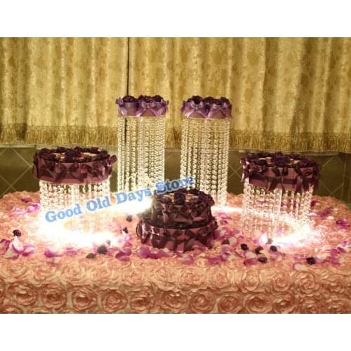 4pcs Luxury Cake Stand Wedding Banquet Party Cake Display Birthday Decoration Hot Sale Wedding Cake cupcake display