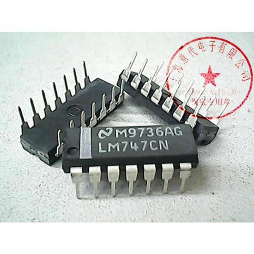 5pcs LM747CN DIP14