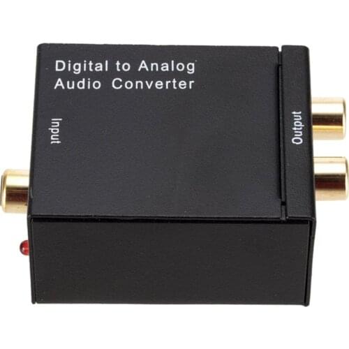 Digital Fiber Coaxial To Channel Decoder Amplifier Audio Coaxial/Digital Fiber To Analog Audio Converter Decoder