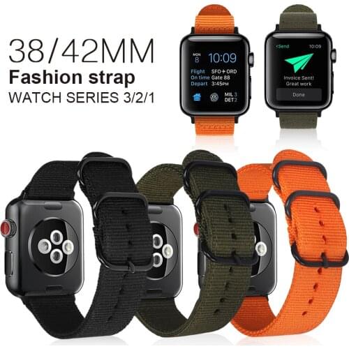 Woven Nylon Replacement Band for Apple Watch series 4 5 40mm 44mm Soft Strap for Iwatch series 3 2 1 38MM 42MM