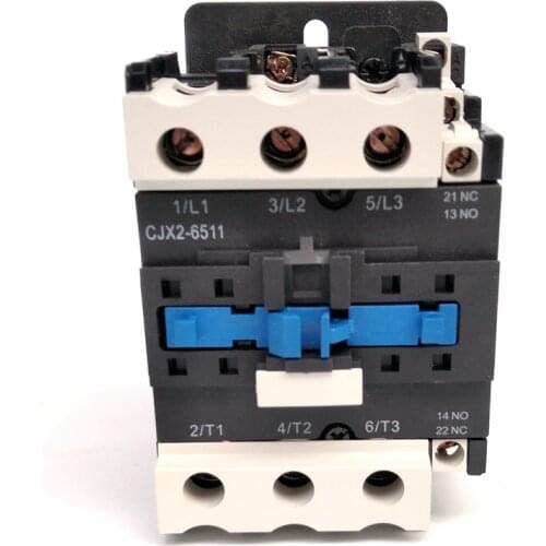 Original CHINT CJX2-6511 AC Contactor 1NO+1NC 65A Coil Voltage 380V 220V 110V 36V 24V LC1-D65 AC Contactor