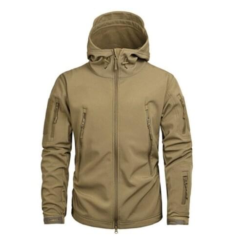 Shark Shell Military Tactical Jacket Men Waterproof Warm Windbreaker Army Clothing Winter Men Camouflage Jacket -40