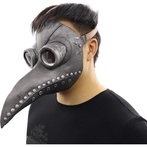 Halloween Bird Mouth Mask Unisex High Quality Latex Horrifying Mask Cosplay Adult Retro Steampunk Halloween Party Props