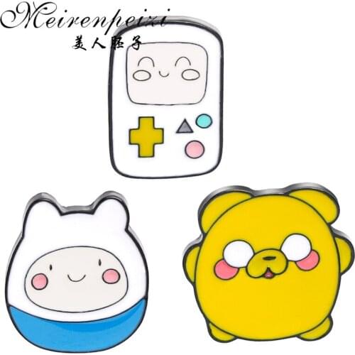 Meirenpeizi Cartoon Cute Animal Enamel pins Cartoon Pins Brooches Badges Brooches for children Boy Girls Free Shipping