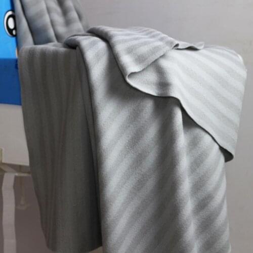 Multifunctional Home Office Air Conditioning Blanket Car Napping Blanket Gray Striped Soft Sofa Blanket Gift Blanket