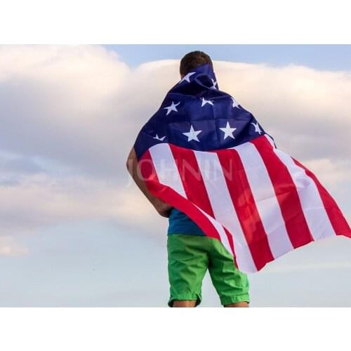JOHNIN 70x120cm super hero united states of america USA american cape body flag
