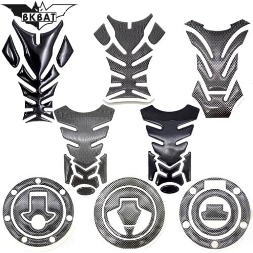 Motorcycle Tank Sticker Decals 3D Carbon Fiber Pad Motobike Protect FOR YAMAHA YZF R6 YBR 125 YZ 250 YZF R1 YZF R125 YZF R6
